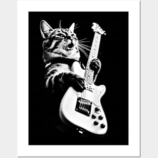 Rockstar Cat Posters and Art